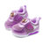 Disney/迪士尼0-3岁童鞋新款运动鞋婴幼童灯鞋男女小童户外运动休闲鞋婴儿学步鞋K00007 K00008(15码/参考脚长145mm K00008紫色)第4张高清大图