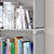 索尔诺简易书架 书柜置物架 创意组合层架子 落地儿童书橱(灰色 书架sjsx105)第4张高清大图