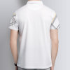 吉普战车JEEP夏季短袖t恤男士2021新款POLO衫男休闲薄款翻领(3XL)ZMN601(白色 M)