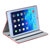 真皮世家 苹果iPad air保护套iPad5智能休眠真皮皮套支架保护套保护壳平纹(玫红)第2张高清大图