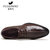 富贵鸟男款皮鞋英伦鞋子男士商务休闲鞋牛皮系带男鞋A603911(棕色 40)第3张高清大图