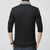假两件衬衫领男士毛衣套头秋毛线男装韩版薄款衬衣男生针织衫T恤(6237黑色 XL)第5张高清大图