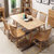 王者佳人 实木餐桌餐椅北欧圆角桌 MZDR_2311(原木色 1.2米单桌)第5张高清大图
