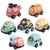 儿童惯性工程车男女孩宝宝玩具0-1岁婴幼儿套装2-3回力惯性小汽车(惯性车3辆（警车+校巴+出租车）)第5张高清大图
