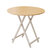 家用折叠桌便携简易吃饭桌子现代简约圆桌欧式小户型圆形实木餐桌1A2(深木纹色60圆(黑色桌架)55高度)第5张高清大图