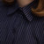 欧曼丽加肥加大码女装衬衫上衣2017新款秋装大码条纹复古胖MM中长款衬衣kk-8278(藏青色 5XL建议180-210斤)第4张高清大图
