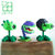 植物大战僵2 兼容乐高拼装图儿童益智玩具成年钻石微型小颗粒积木(米白色 默认版本)第3张高清大图