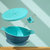 开优米 儿童宝宝吸管碗三合一辅食碗零食碗宝宝吸盘碗餐具套装喝水喝粥(紫色)第4张高清大图