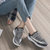 波梵森跑步鞋2021春季新款轻便透气鞋子运动鞋减震椰子鞋休闲鞋女(黑色 40)第4张高清大图