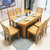 海善家 实木餐桌 折叠饭桌家用餐桌椅组合现代简约1.2/1.38/1.5米可伸缩圆桌小户型桌子 餐厅家具(默认 1.2米)第5张高清大图