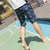 FORTEI富铤 沙滩裤男士休闲时尚夏季新款短裤(椰子树 L)第2张高清大图
