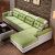 紫茉莉皮配布沙发 可拆洗高弹海绵坐垫 自由组合7字型转角布沙发(单+双+贵送茶几)第4张高清大图