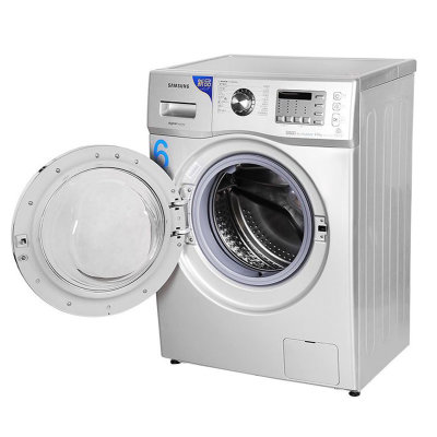 三星(SAMSUNG) WF602U2BKSD/SC 6公斤 变频节能滚筒洗衣机(银色) 泡泡净 智能变频