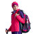 TECTOP户外新款冲锋衣男女三合一两件套西藏防水保暖加厚登山外套(女款玫红色 L)第3张高清大图