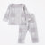 Petitkami2021秋冬婴童海洋彩拔信封领长袖长裤套装(100 灰色印花)第3张高清大图
