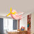 创意男孩卡通飞机吊灯儿童房卧室幼儿园led个性吊灯蓝色粉色灯具 DG9501(粉色大号 单色)第3张高清大图
