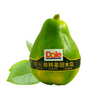 【Dole都乐】非转基因菲律宾进口木瓜2只 新鲜水果木瓜单果约410-500g（（只发津冀北））