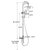 箭牌卫浴淋浴花洒套装淋浴器全铜龙头挂墙式三出水方形AE3309F第4张高清大图