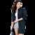 Brioso布里奥索女士 新款春装格纹连衣裙衬衫 女中长款连衣裙(B142510031)第2张高清大图