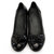 AICCO 春季时尚单鞋皮跟女鞋子休闲皮鞋水钻蝴蝶结女鞋子8603(黑色 35)第5张高清大图