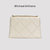 MICHAEL&KILANS 品牌包包女包新款菱格单肩包链条小方包女士斜挎包包B2210796(白色)第3张高清大图