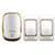 CACAZI卡佳斯 无线门铃 K01-DC 二拖一 不用电源 直流用电池 遥控 电子家用 呼叫器 便携带 老人呼叫器(银色)第3张高清大图