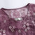 胖妹妹大码蕾丝裙2020夏 新款韩版轻熟风蕾丝刺绣收腰连衣裙23289(紫色 4XL)第4张高清大图