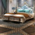 卡富丹 美式床欧式床法式床双人1.8主卧床婚床储物家具公主床(1.8米床+床垫（框架款）)第4张高清大图