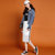 七格格2017春装新款 运动风撞色侧条装饰系带中长款半身裙女X1028(白色 XL)第3张高清大图