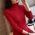 Mistletoe新款女式高领 毛衣修身保暖显瘦加厚打底衫(黄色 均码)第4张高清大图