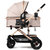 康乐宝  高景观婴儿推车可坐可平躺双向轻便折叠婴儿BB手推车(荷绿EVA轮)第4张高清大图
