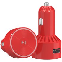 喜马拉雅随车听 车载mp3播放器 蓝牙FM发射器 点烟器式USB车充 AD-985 红色