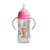 有贝 宽口径宝石奶瓶300ml新生儿童宝宝防摔烫防胀气奶瓶 宽口径带手柄(粉色)第2张高清大图