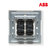 ABB开关插座面板套装由艺系列白色五孔插座86型二三极墙壁电源插座开关面板套餐合集(二位单控)第5张高清大图