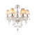 欧式水晶吊灯现代简约客厅灯卧室水晶灯罩创意餐厅灯具B888(带灯罩 8头)第3张高清大图