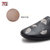马内尔21年夏季新款圆头浅口复古花纹低跟软底百搭豆豆鞋G16031(黑色 36)第4张高清大图