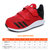 Adidas/阿迪达斯2-4岁男童鞋17秋季新款婴童魔术贴网面跑步透气运动鞋BY2696(9-K/27码 红色)第5张高清大图