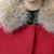络薇琪2015新款大衣小香风毛呢大衣披肩大码女装斗篷毛呢外套AA15481(红色 M)第5张高清大图