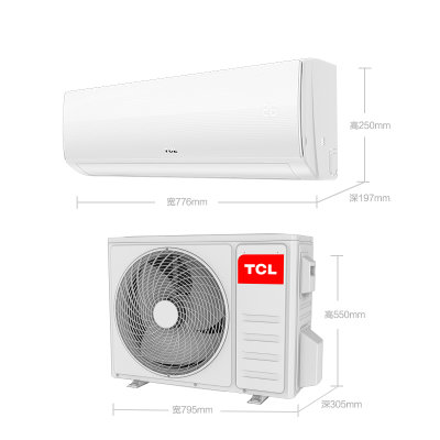 TCL 大1匹 家用节能 定频静音 快速冷暖空调挂机 空调挂机 舒适除湿 怡静系列 KFRd-26GW/XC11(3)