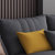 a家家具 现代简约布艺沙发组合客厅小户型轻奢北欧风格家具DB1579(蓝灰色 三人位+中位+右贵妃位)第4张高清大图
