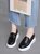 乐福鞋女春季软皮厚底松糕鞋2022年新款黑色休闲鞋百搭一脚蹬女鞋(36 白色/5529(跟高4.5cm))第9张高清大图