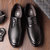 男鞋秋季英伦商务正装皮鞋男士黑色西装秋鞋新郎结婚鞋子 6816(黑色 40)第4张高清大图
