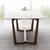 北欧大理石独特餐桌现代简约小户型长方形实木餐桌椅组合6人(大理石餐桌白色1.3*0.8米)第3张高清大图