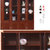 GX 办公家具书柜书架带门实木皮文件柜(胡桃色 GX-S10单门)第5张高清大图
