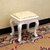 京好 欧式梳妆凳子 现代简约环保小碎花化妆凳古典创意布艺实木椅A71(米白色 散装发货)第4张高清大图