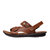 金猴 Jinho男士牛皮简约大气流行舒适休闲凉鞋真皮沙滩鞋卡其色棕色 Q3802(Q3802棕色 41码)第4张高清大图