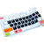 联想IdeaPad 510s 14 昭阳E42-80 YOGA 710 15笔记本键盘保护贴膜(MIIX5510s多彩半透蓝)第4张高清大图
