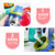 希乐儿童水杯吸管杯便携塑料防摔可爱卡通小学生幼儿园带手柄杯子(1930-460ml红色（手柄款）)第3张高清大图