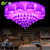 广亚 水晶灯led吸顶灯客厅灯奢华现代 温馨浪漫卧室灯饰圆形餐厅灯具G35(直径800琥珀水晶 单色彩光)第3张高清大图