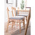 物槿 实木餐椅家用木头桌椅现代 YPH-02(胡桃色米白布艺)第2张高清大图